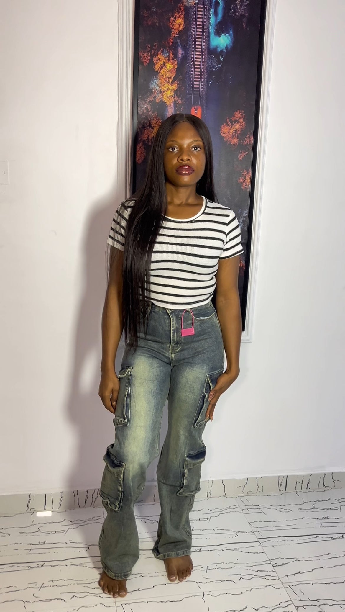 Cargo full length jeans